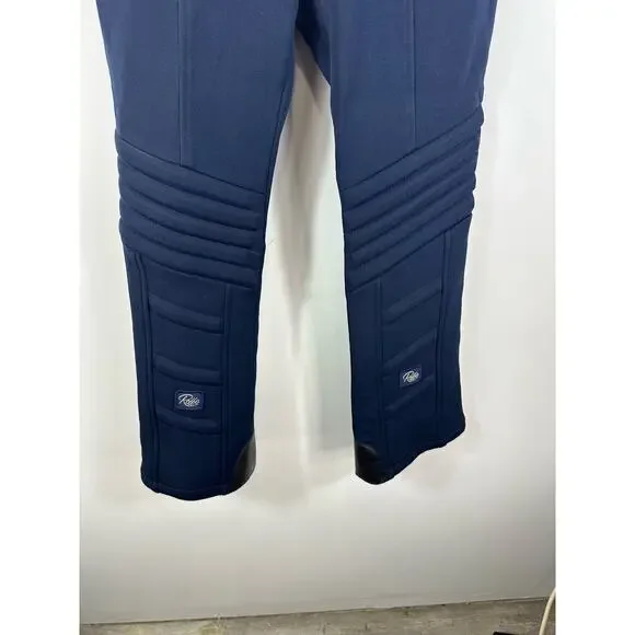 Vintage Roffe Skiwear Softshell Ski Pants Padded Navy Blue Size 32 Waist - Picture 7 of 13